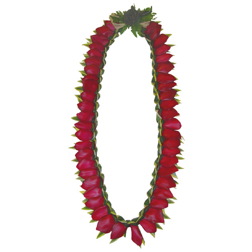 red ginger lei